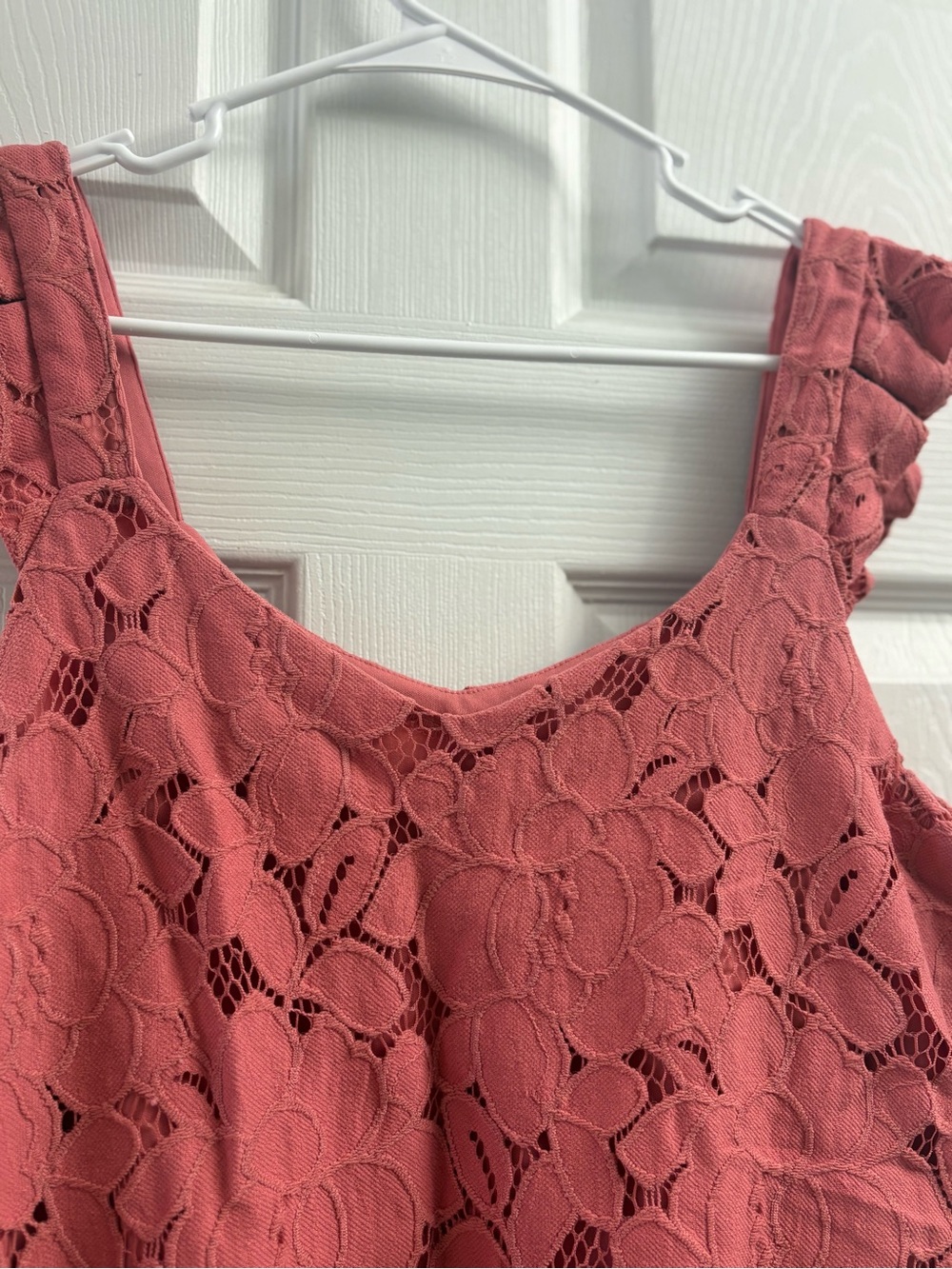 Monteau Dusty Rose Lace Camisole - Picture 3 of 5